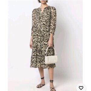 Ba&sh  animal print midi dress